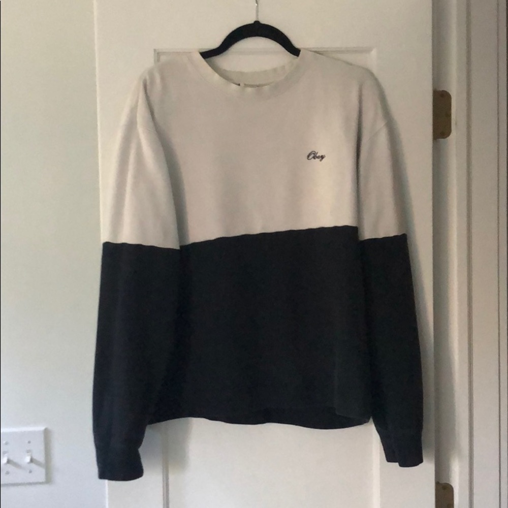 obey white / blue women’s sweatshirt crewneck